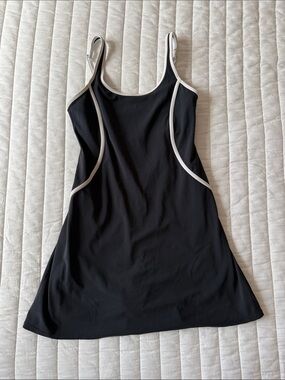 Abercrombie & Fitch Black Camisole Dress with White Trim